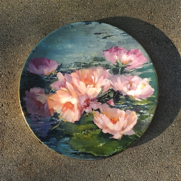 Royal Doulton Collector's Plate by Hahn Vidal Vintage 1975 Flower Garden Series - Picture 3 of 8